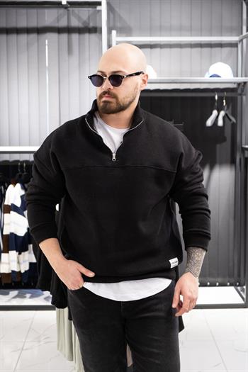 Yarım Fermuarlı Şardonlu Sweatshirt (K-SWTS14)