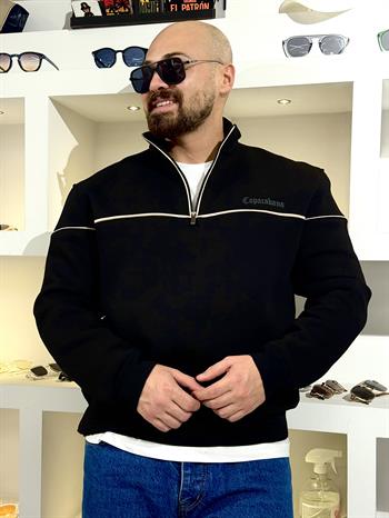 Yarım Fermuarlı Şardonlu Sweatshirt (SVTS65)