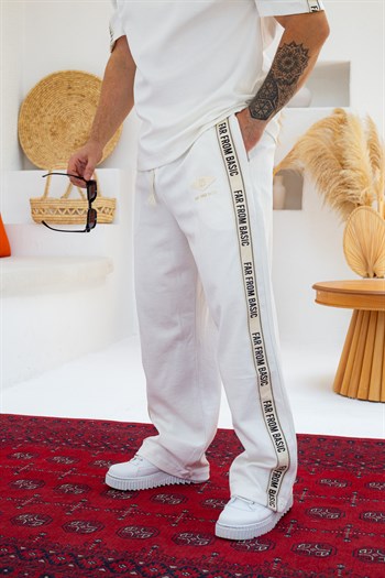 Yazı Ve Şeritli Oversize Alt/Üst Takım (TKB56)