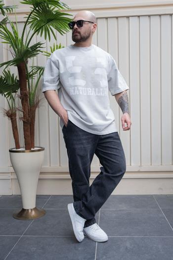Yıkamalı Baskılı Oversize T-Shirt (TSG24)