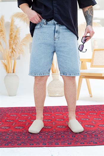 Yıkamalı Denim Jean Şort (ŞR04)
