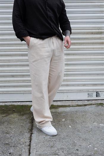 Yıkamalı Keten Baggy Jogger (JGK19)