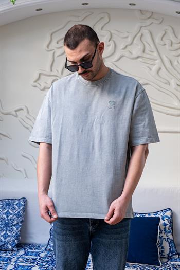 Yıkamalı Oversize Erkek T-Shirt (TSG39)