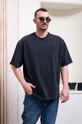 Yıkamalı Oversize Erkek T-Shirt (TSS39)
