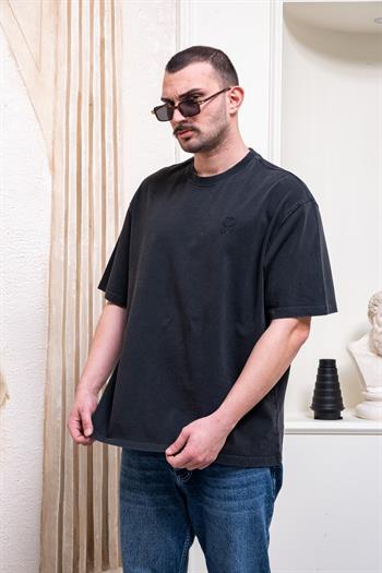 Yıkamalı Oversize Erkek T-Shirt (TSS39)
