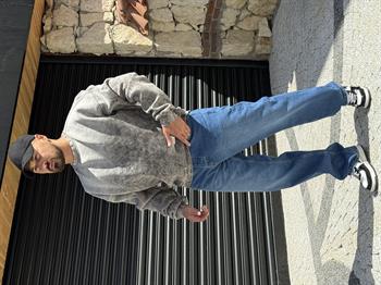 Yıkamalı Şardonlu Oversize Sweatshirt (SVTG52)