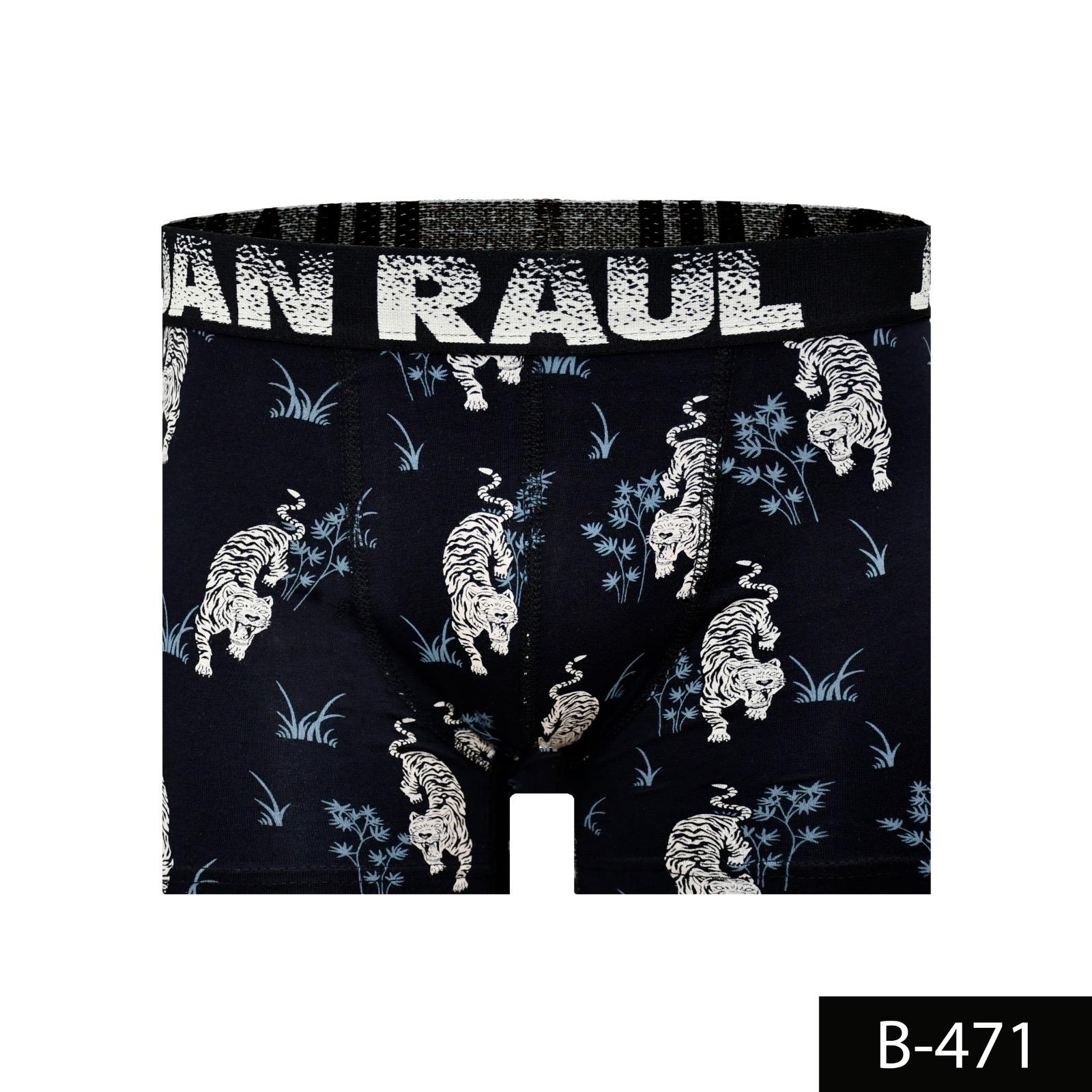 %100 Pamuk/Likra Kumaş Desenli Boxer