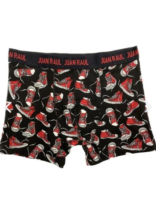 %100 Pamuk/Likra Kumaş Desenli Boxer