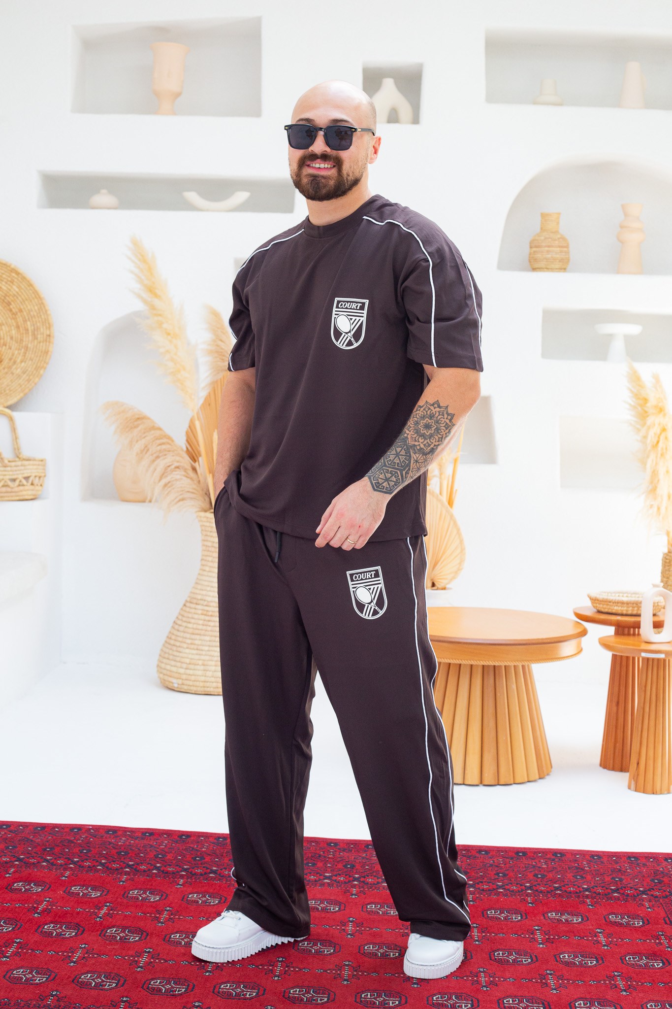 Arma Detaylı Biyeli Oversize Alt/Üst Takım (TKKA57)