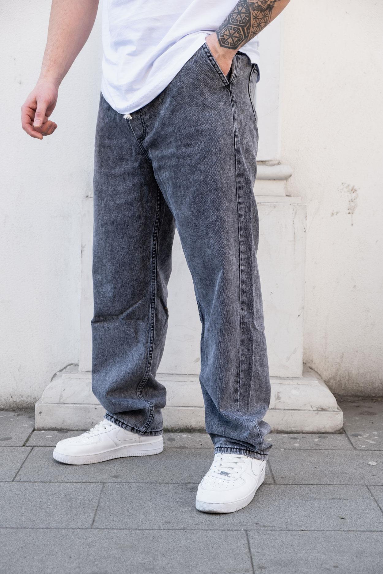 Baggy Kalıp Beli Lastikli Kot Pantolon (KO15)