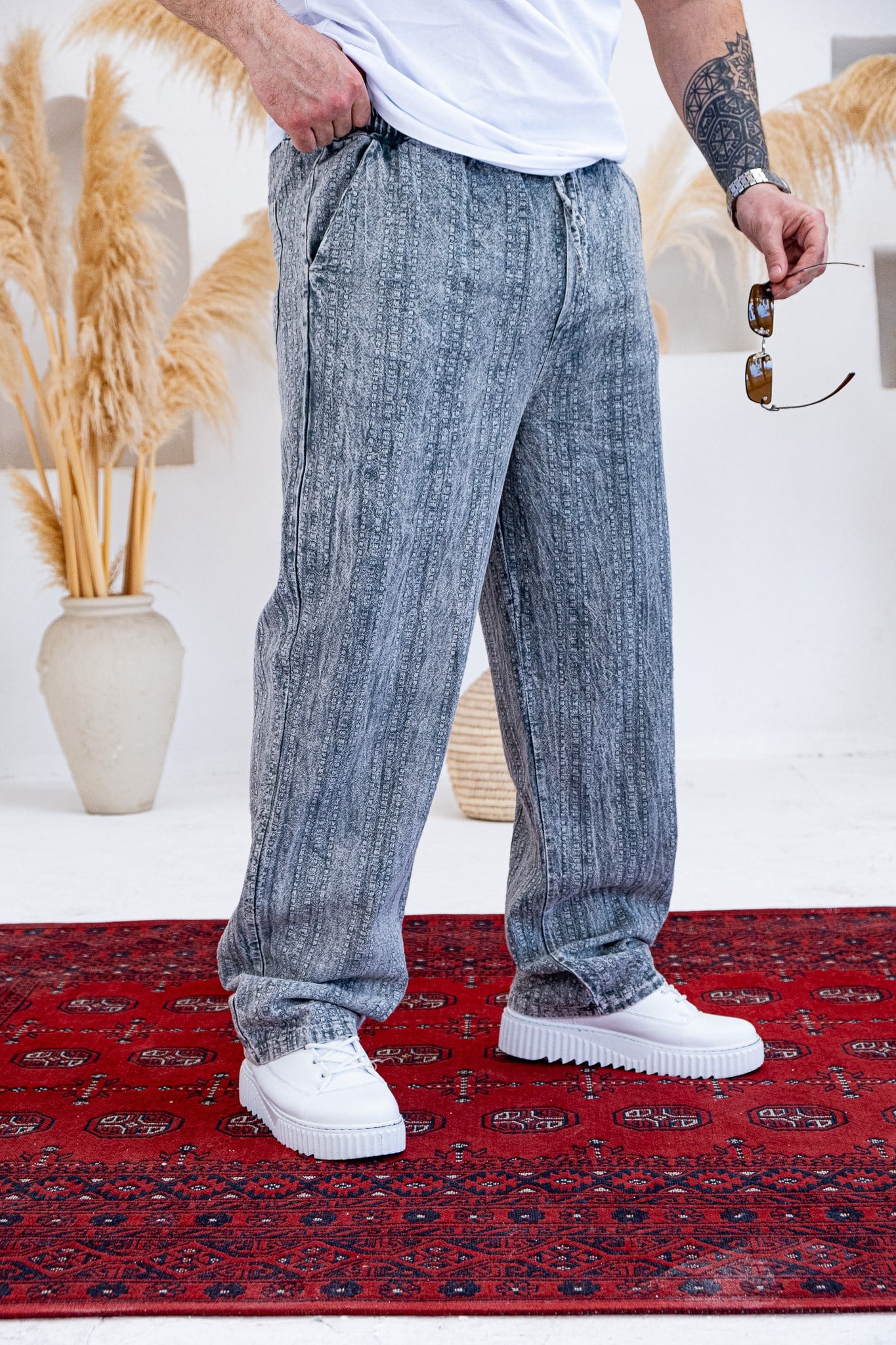 Baggy Kalıp Yıkamalı Jogger (JGM55)