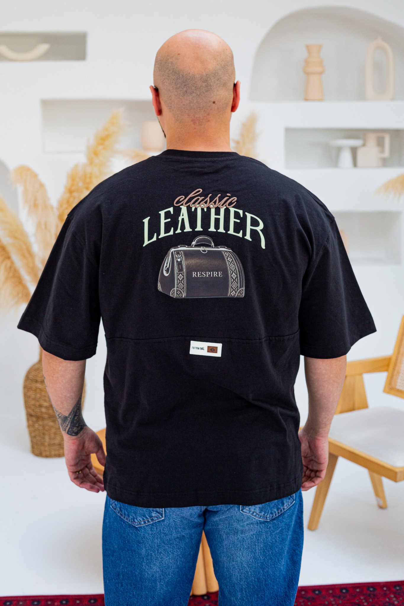 Baskı Nakış Detaylı Oversize T-Shirt (TSS96)