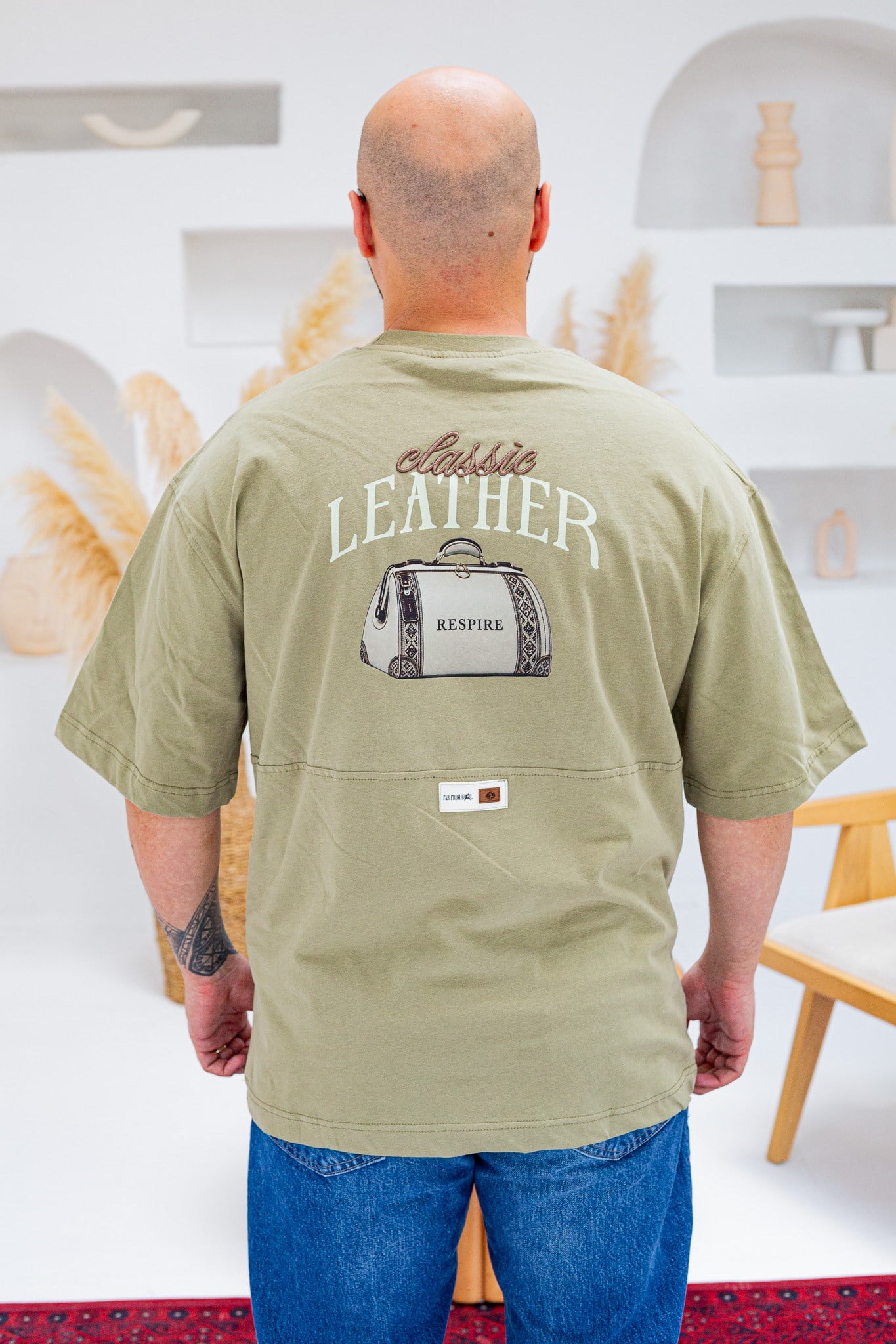 Baskı Nakış Detaylı Oversize T-Shirt (TSY96)