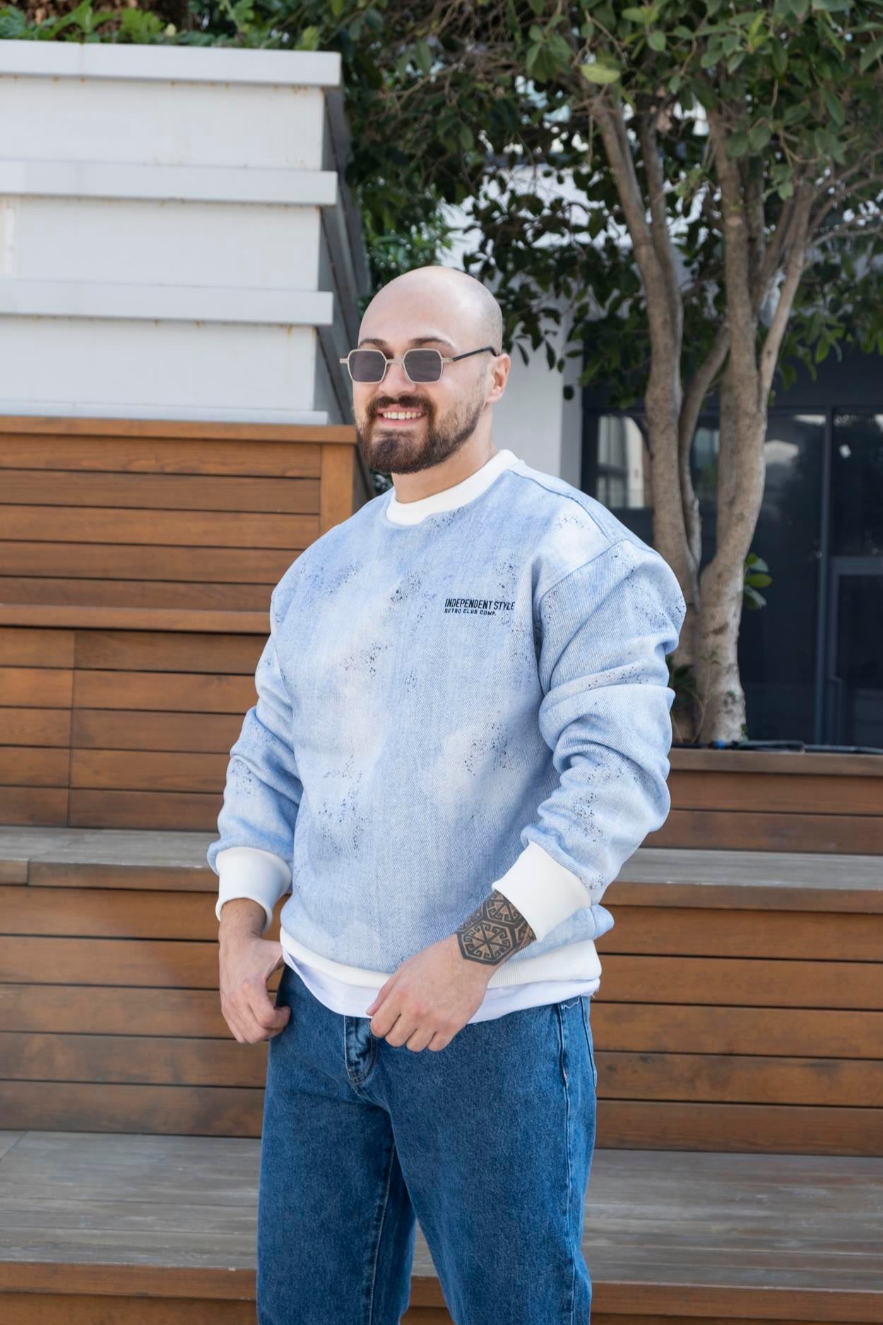 Baskılı Oversize Sweatshirt (SVTM22)