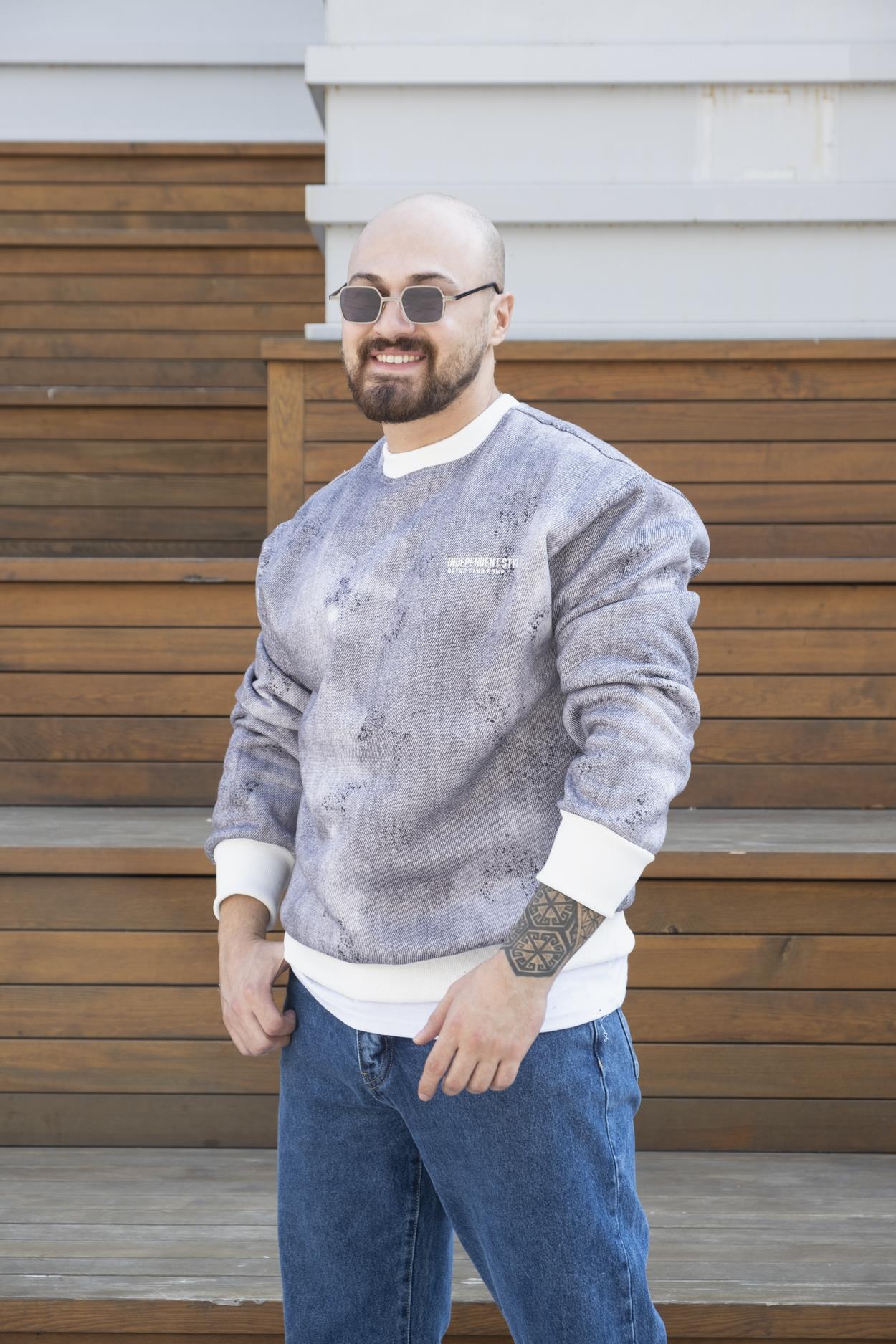 Baskılı Oversize Sweatshirt (SVTS22)