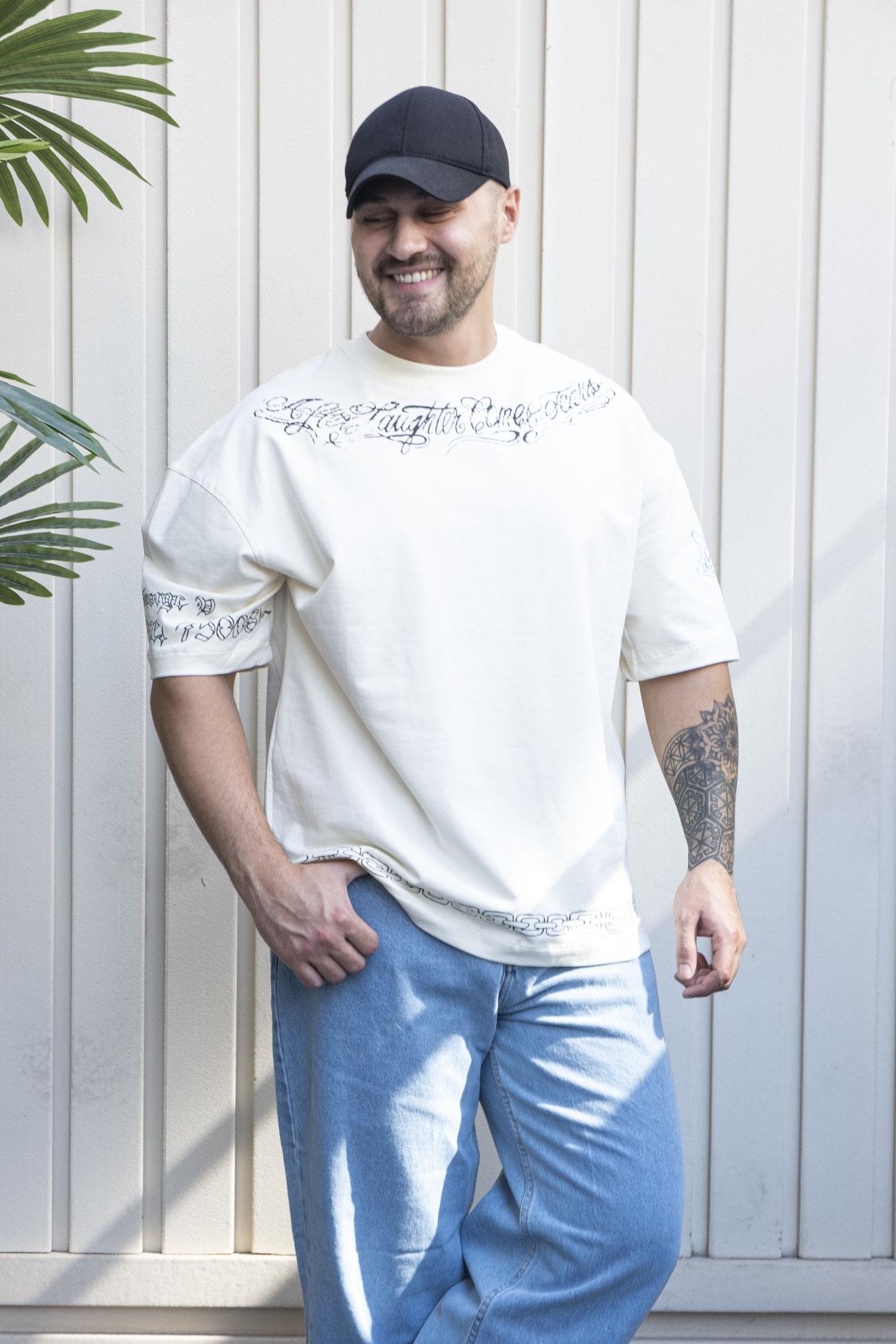 Baskılı Oversize T-Shirt (TSB37)