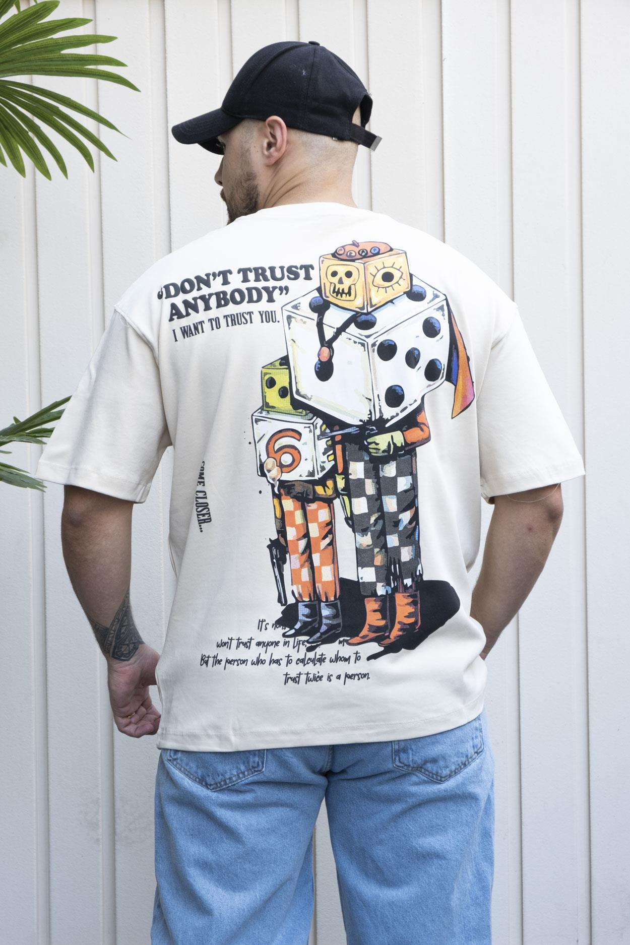 Baskılı Oversize T-Shirt (YTK03)