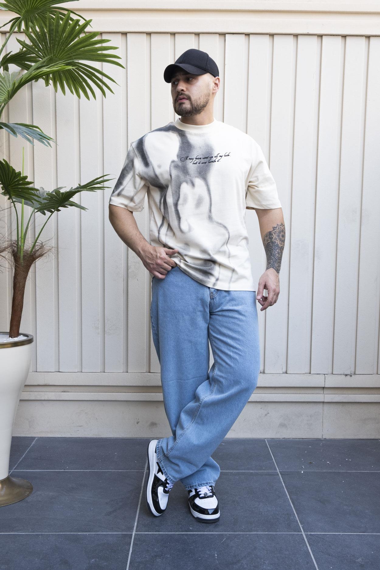 Baskılı Oversize T-Shirt (YTK06)