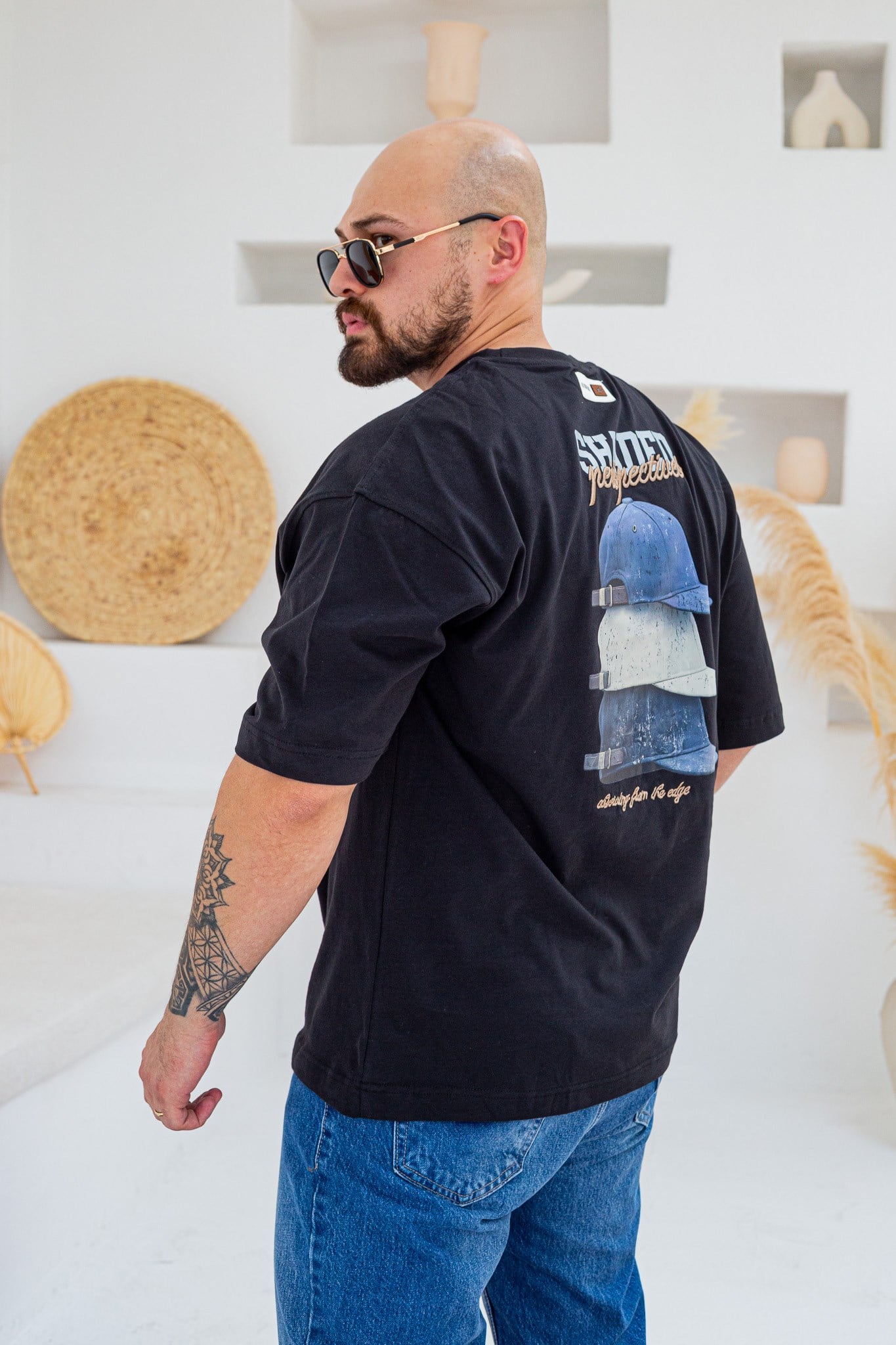 Baskılı Ve Nakışlı Oversize T-Shirt (TSS99)