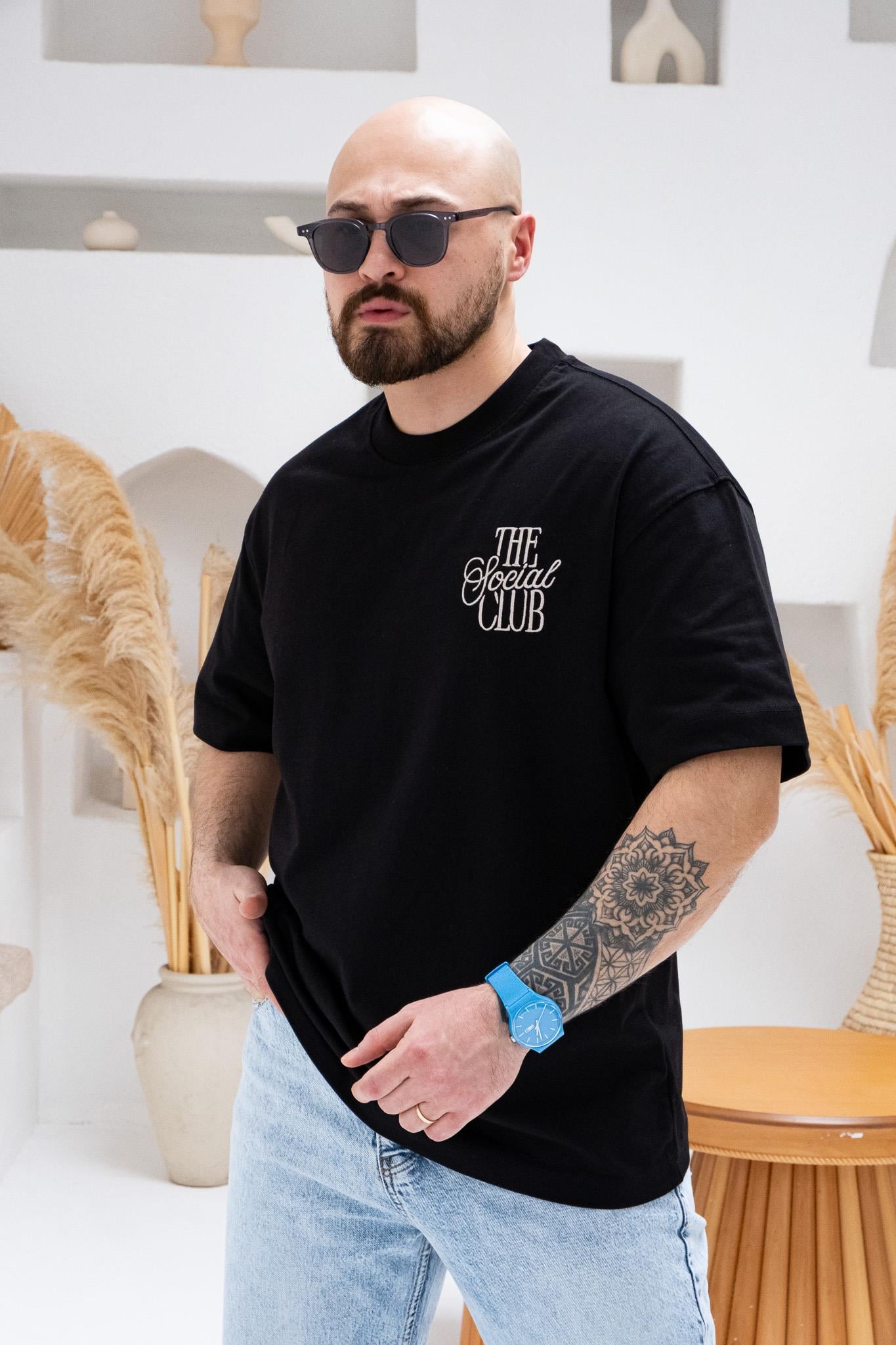 Baskılı Ve Nakışlı Oversize T-Shirt (TSS45)
