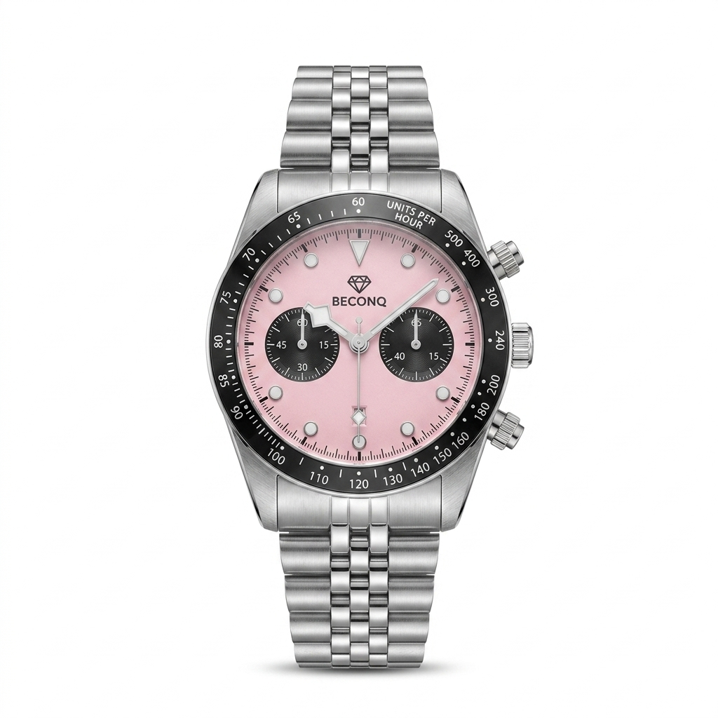 Beconq Apex Chronograph Çelik Kordon Erkek Kol Saati (84)