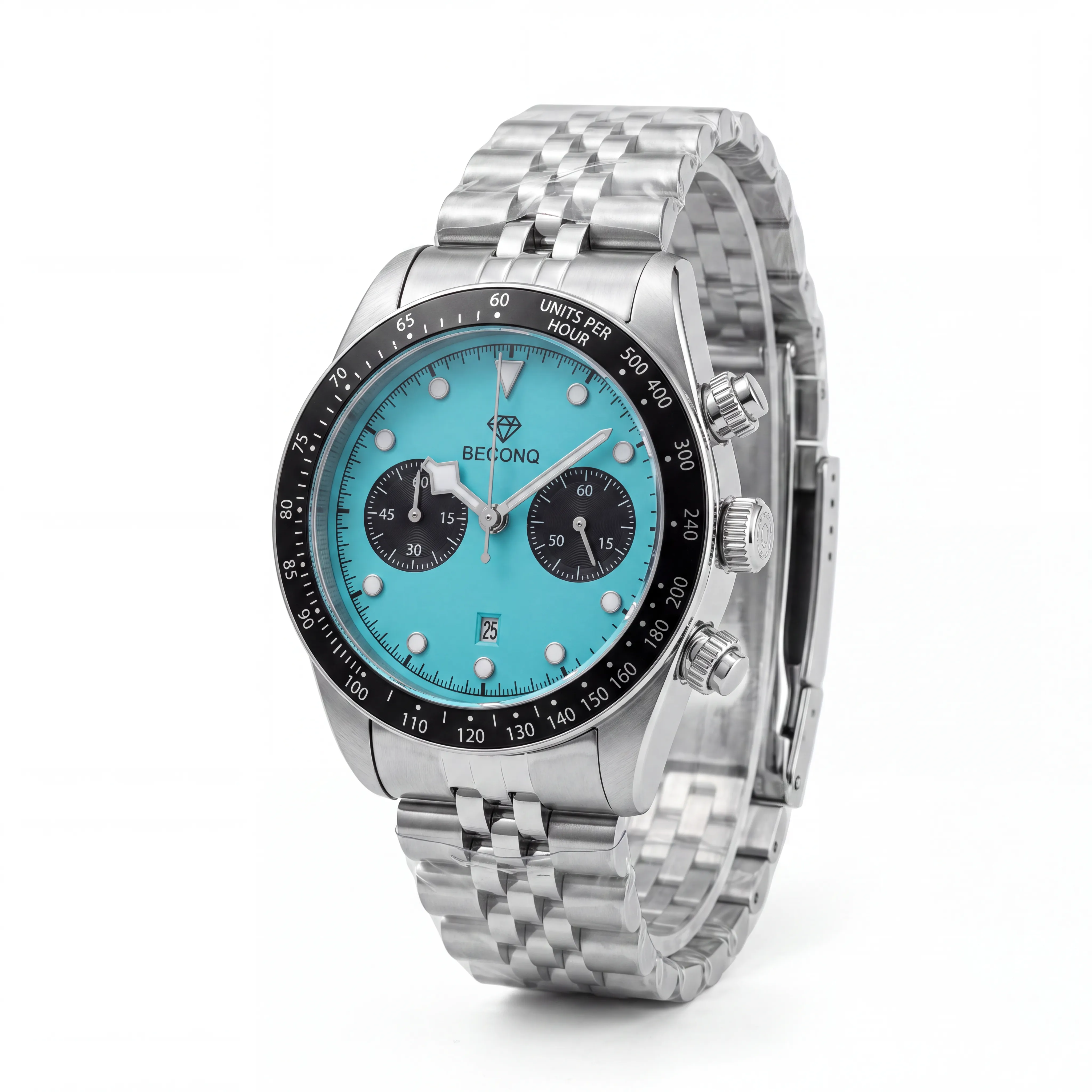Beconq Apex Chronograph Çelik Kordon Erkek Kol Saati (82)