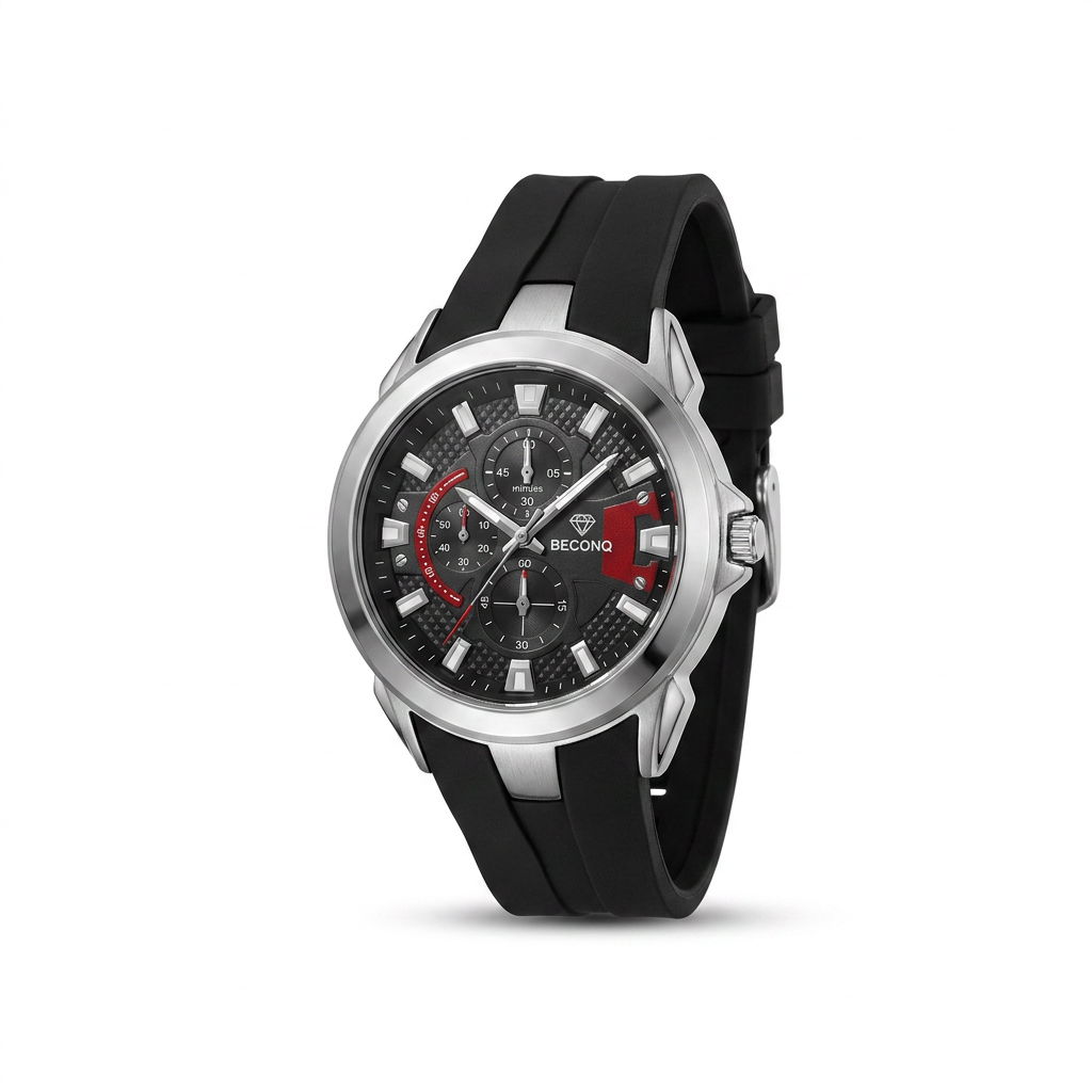 Beconq Nitro Silikon Kordon Sportif Erkek Kol Saati (96)