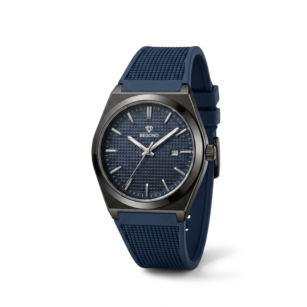 Beconq Texture Silikon Kordon Sportif Erkek Kol Saati (123)