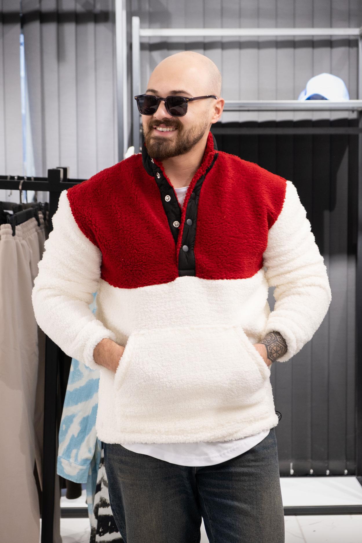 Çıtçıt Detaylı Peluş Sweatshirt (FR-SKB01)