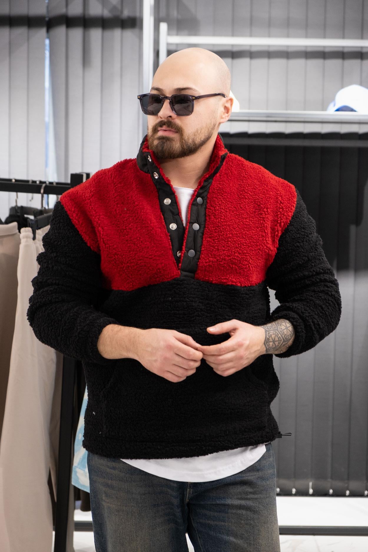 Çıtçıt Detaylı Peluş Sweatshirt (FR-SKB01)