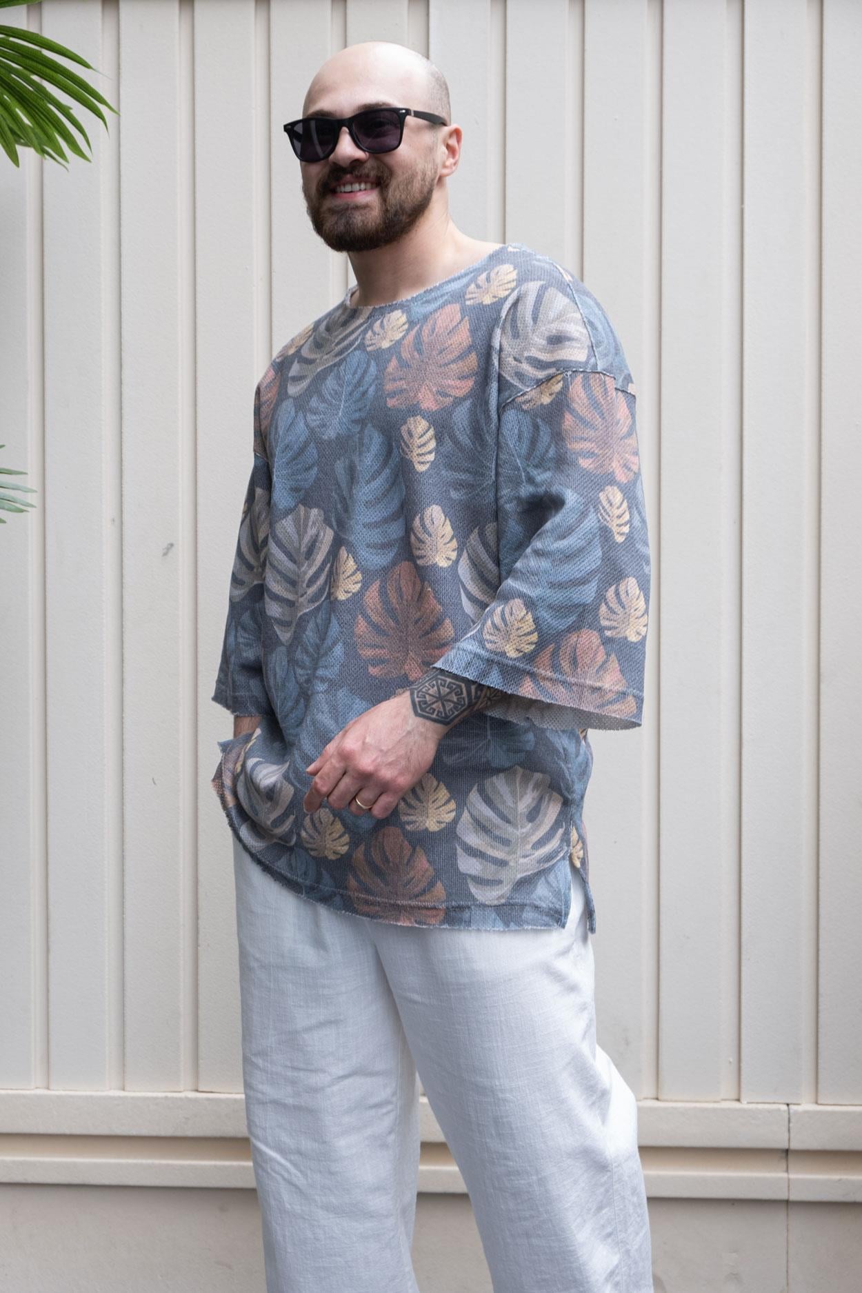 Fakir Kol Dijital Baskılı Oversize T-Shirt (TS20)