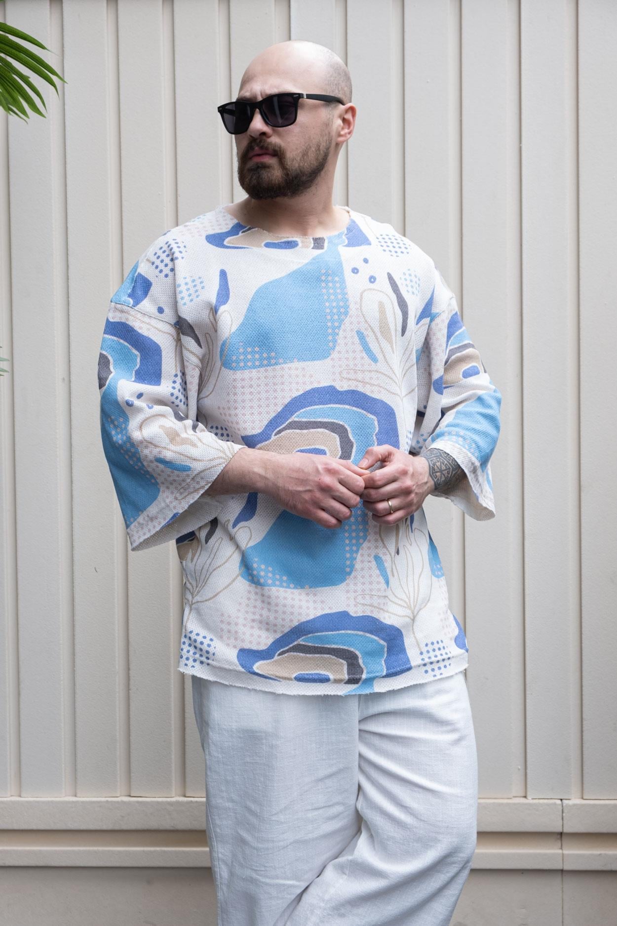 Fakir Kol Dijital Baskılı Oversize T-Shirt (TS19)