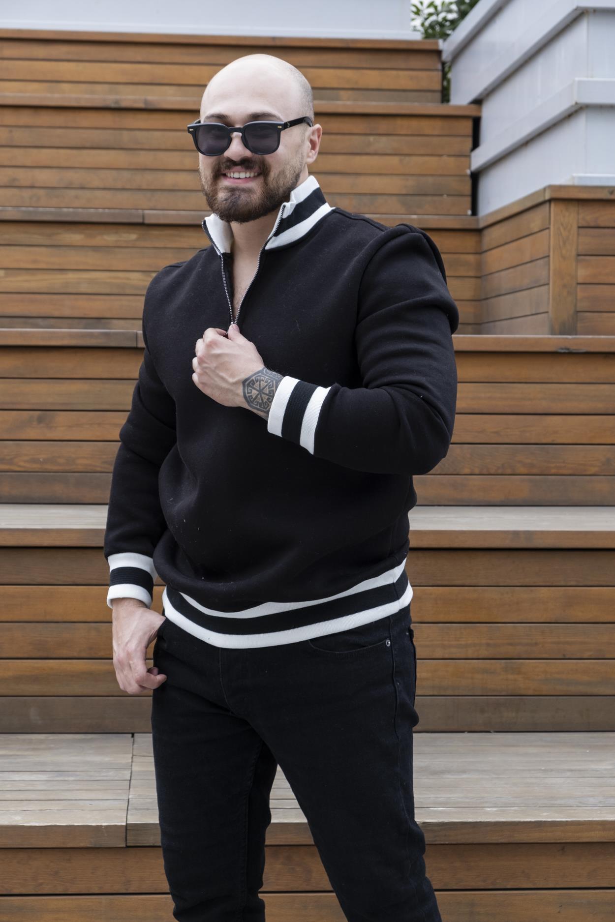 Fermuarlı Üç İplik Sweatshirt (SVTS27)