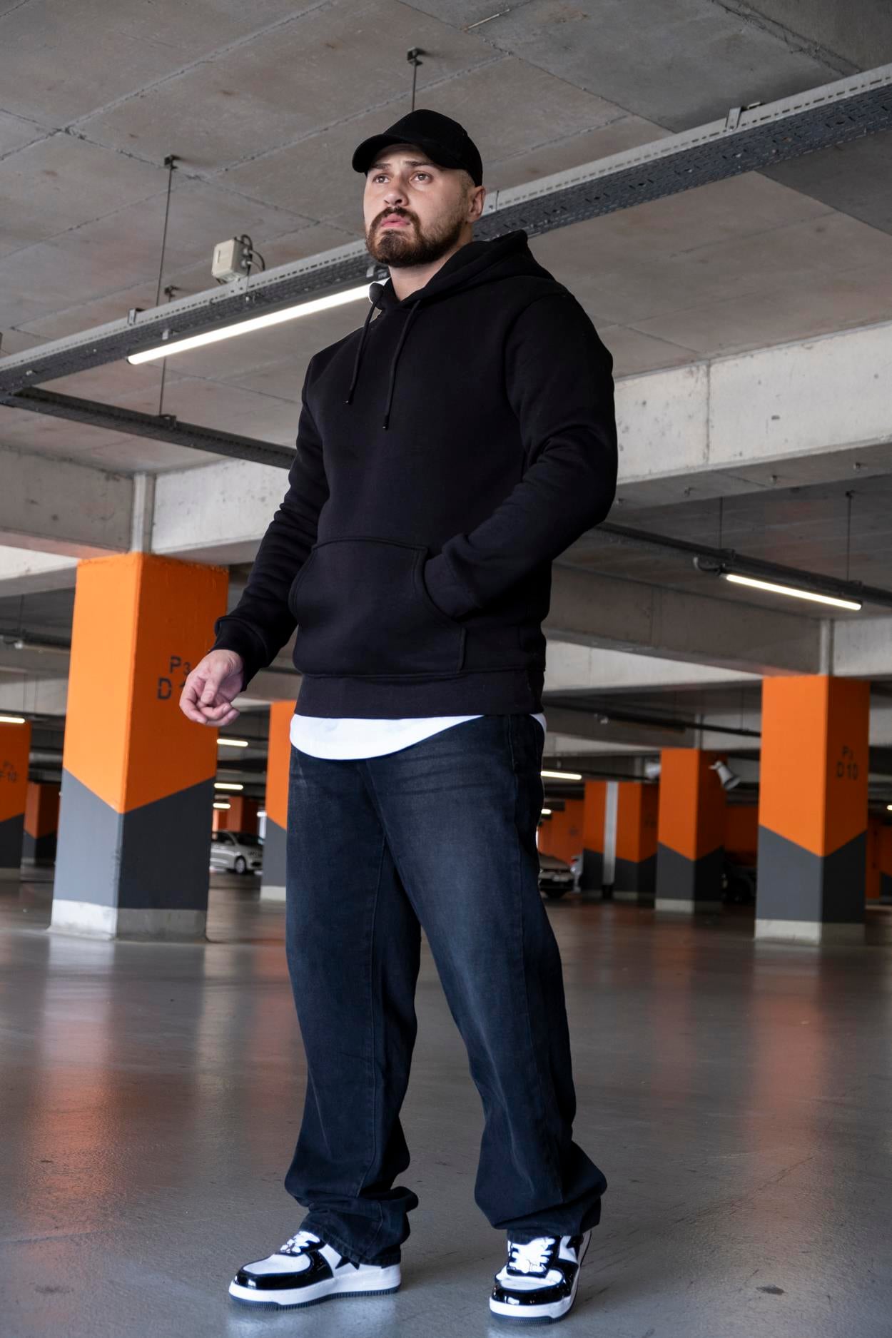 Kapüşonlu Şardonlu Oversize Sweatshirt (SVTS08)