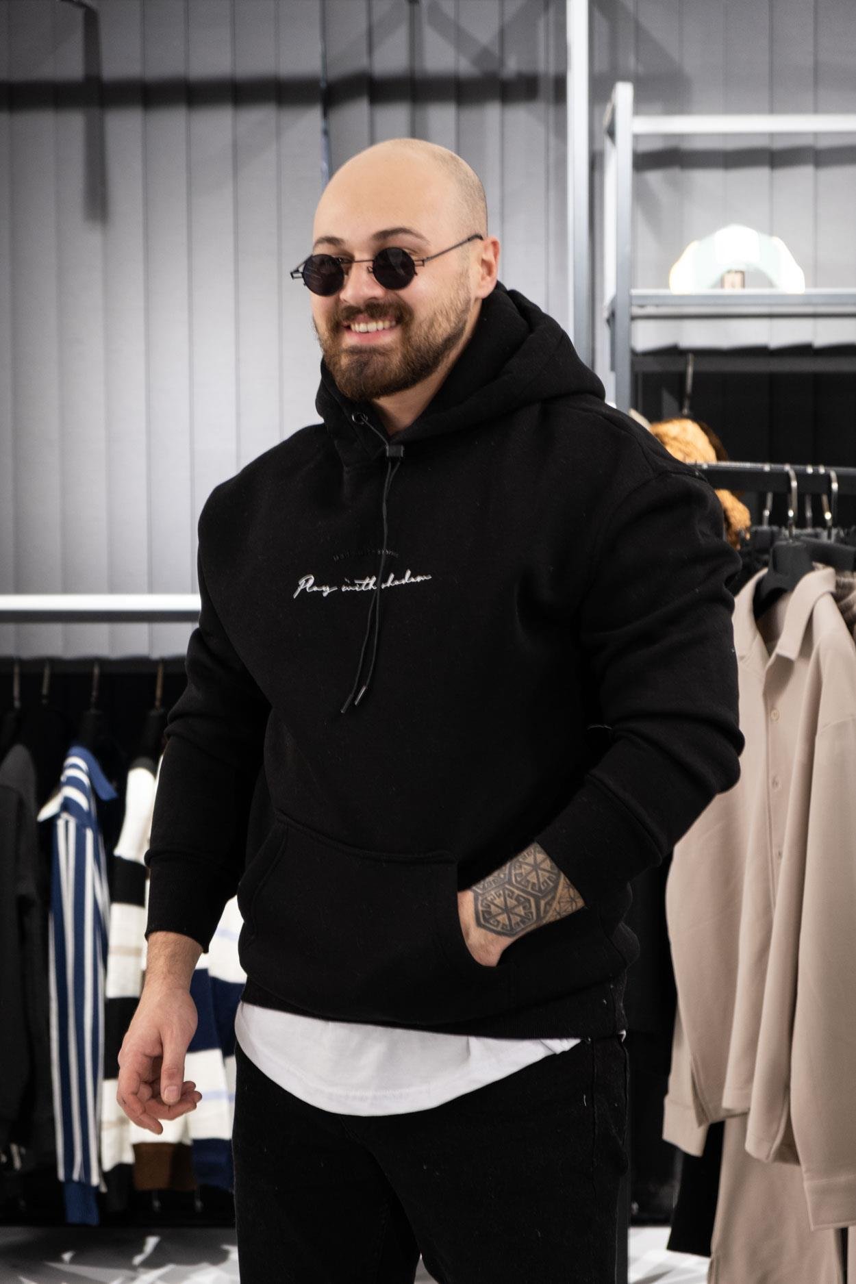 Kapüşonlu Şardonlu Sweatshirt (K-SWTS3)