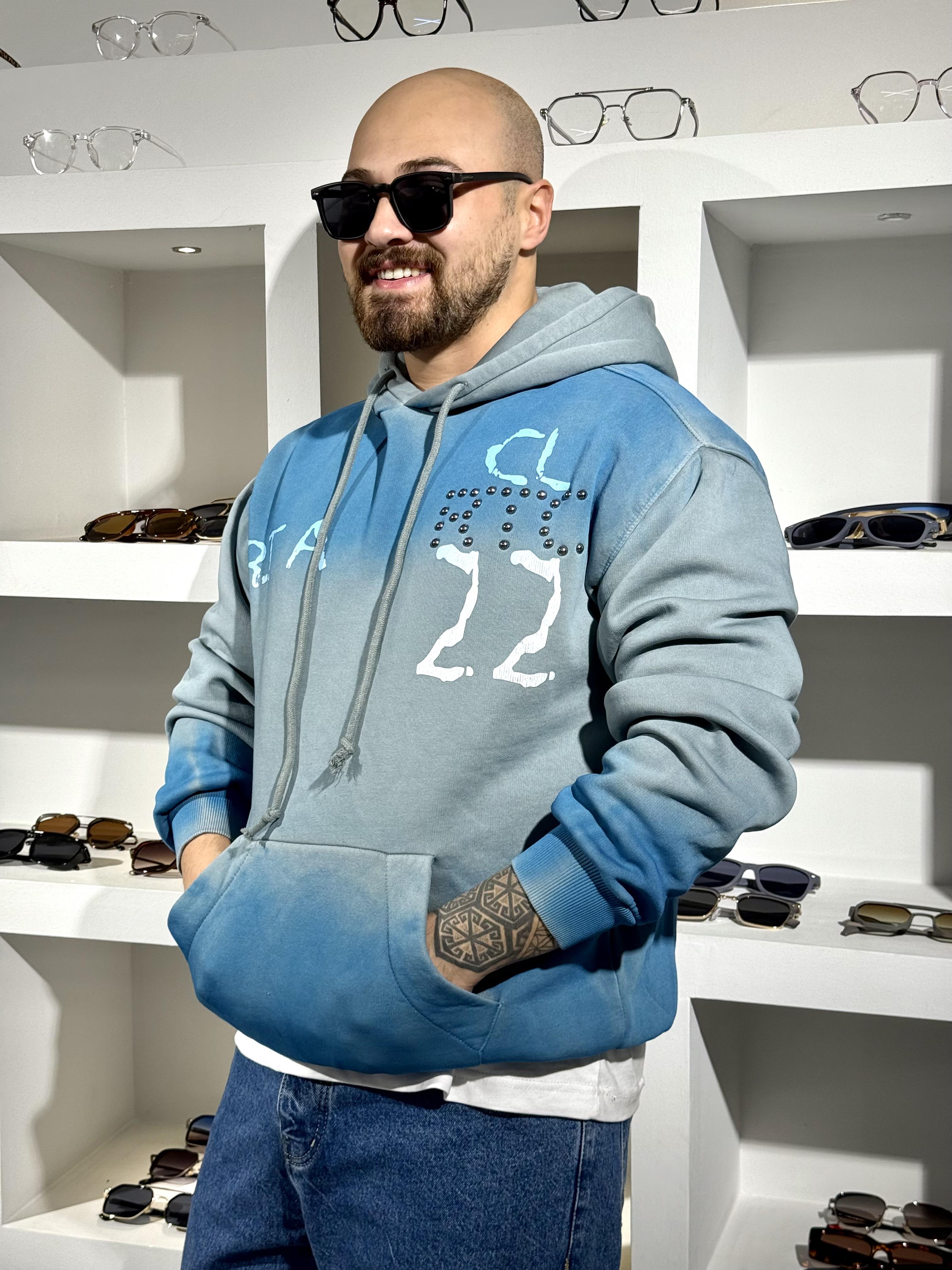 Kapüşonlu Üç İplik Kampanyalı Sweatshirt (SVTM76)