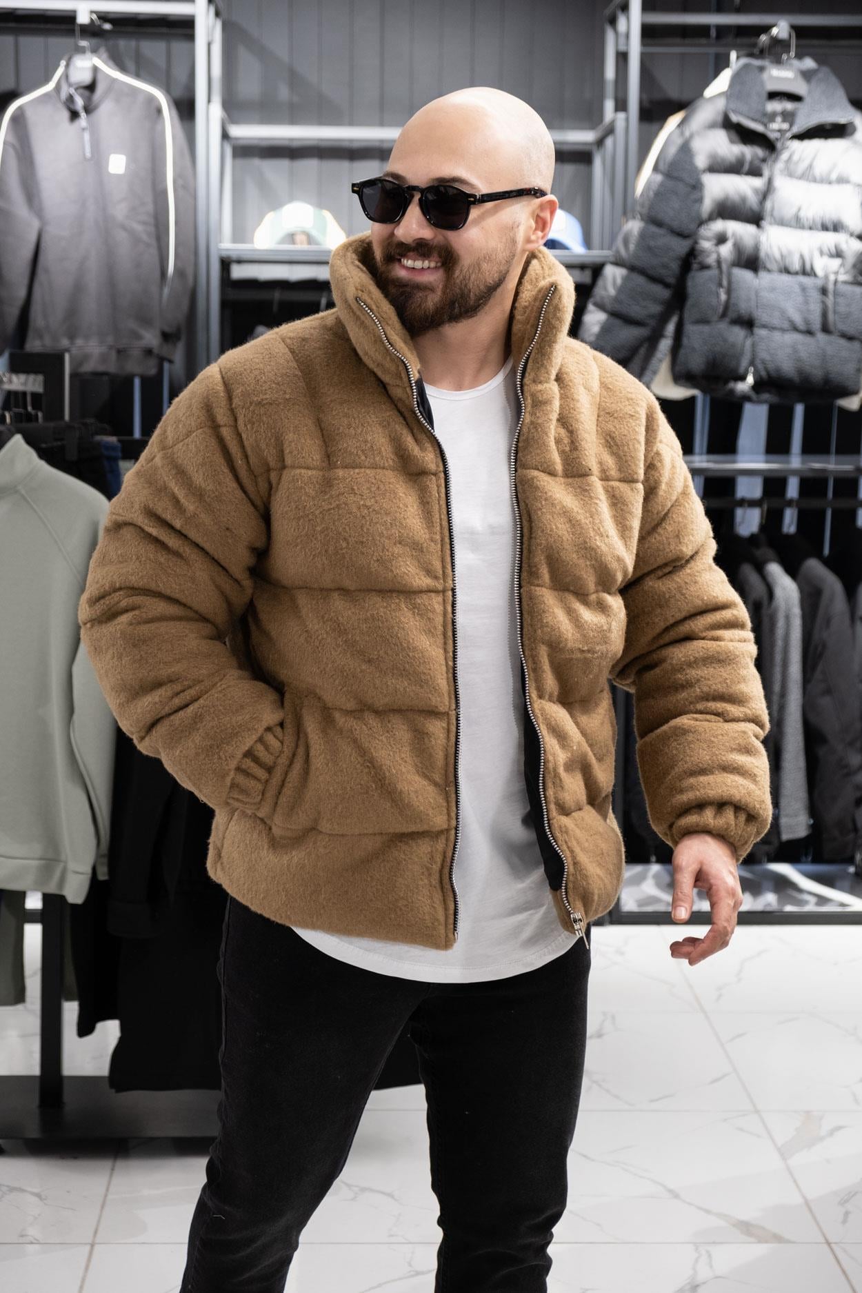 Kaşe Kumaş Şişme Mont (MRCKR01)
