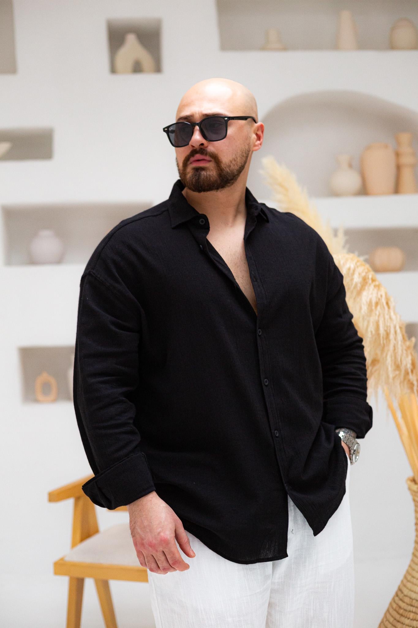 Krinkıl Kumaş Rahat Kalıp Gömlek (GMS64)