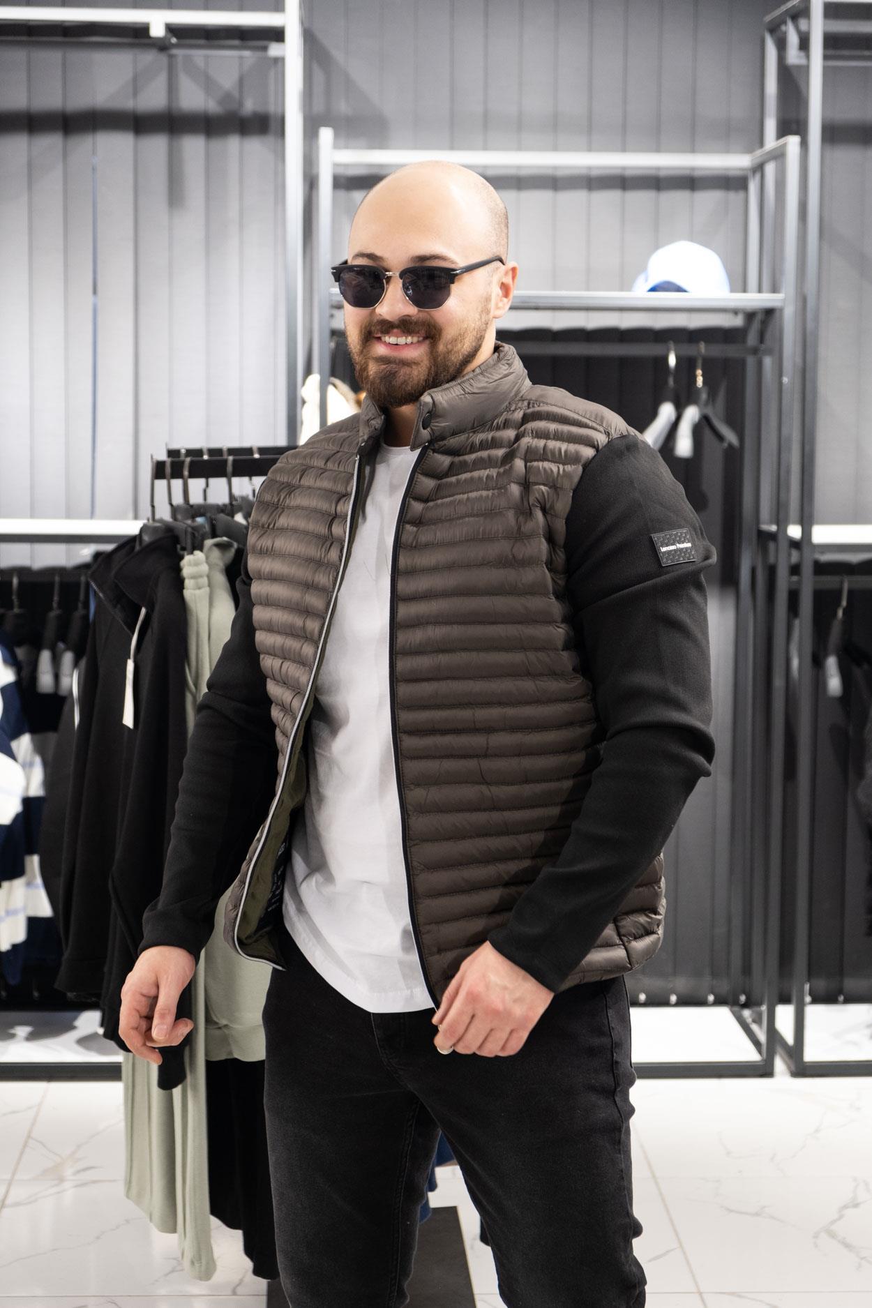 Kumaş Kol Detaylı Şişme Mont (MOY04)