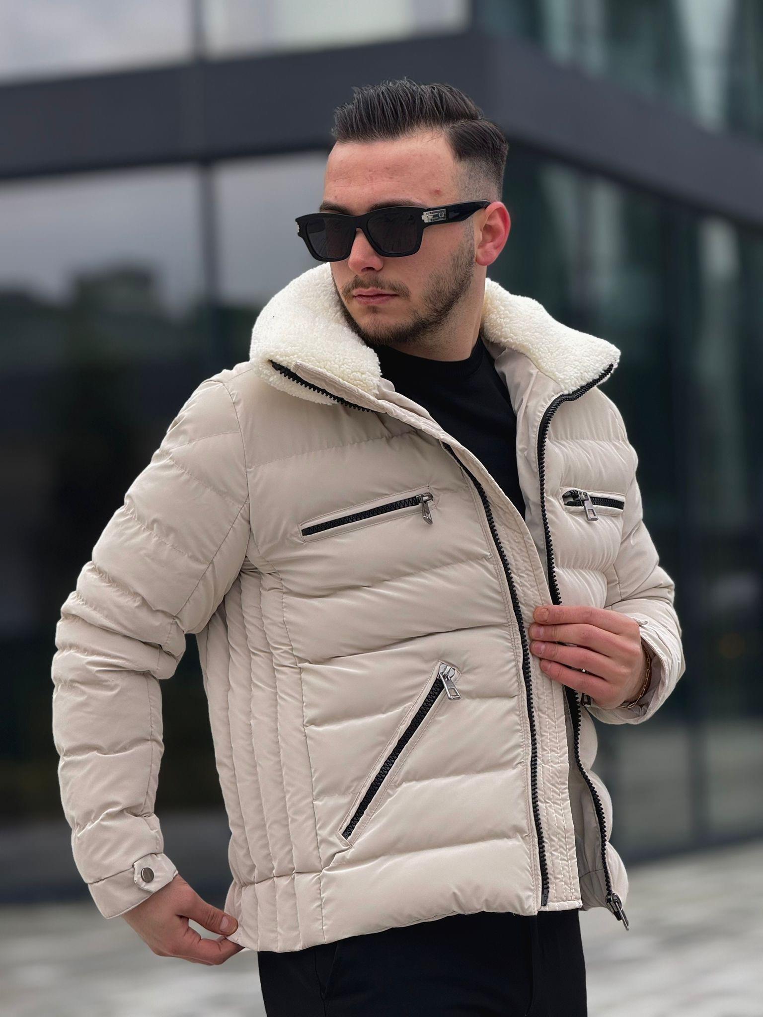 Kürklü Yakalı Şişme Mont (İGK14)