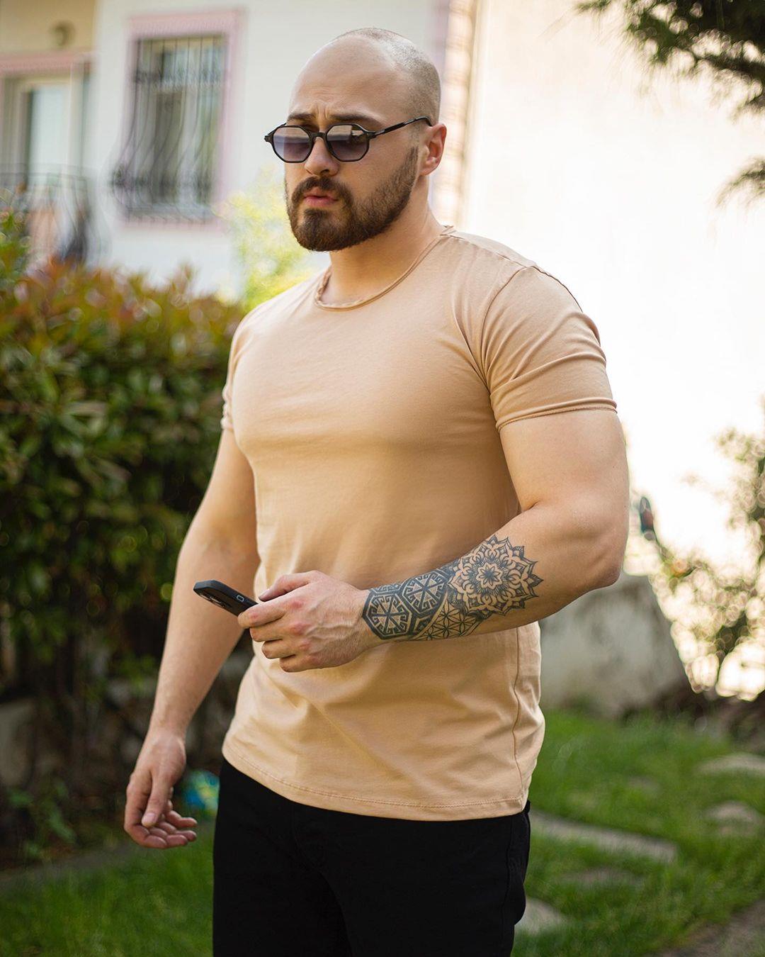 Lazer Kesim Slim Fit T-Shirt