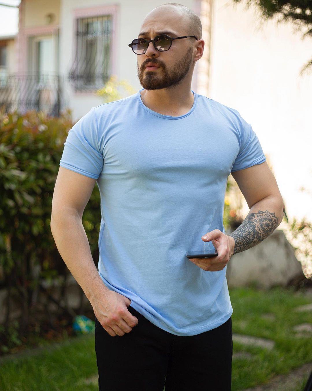 Lazer Kesim Slim Fit T-Shirt