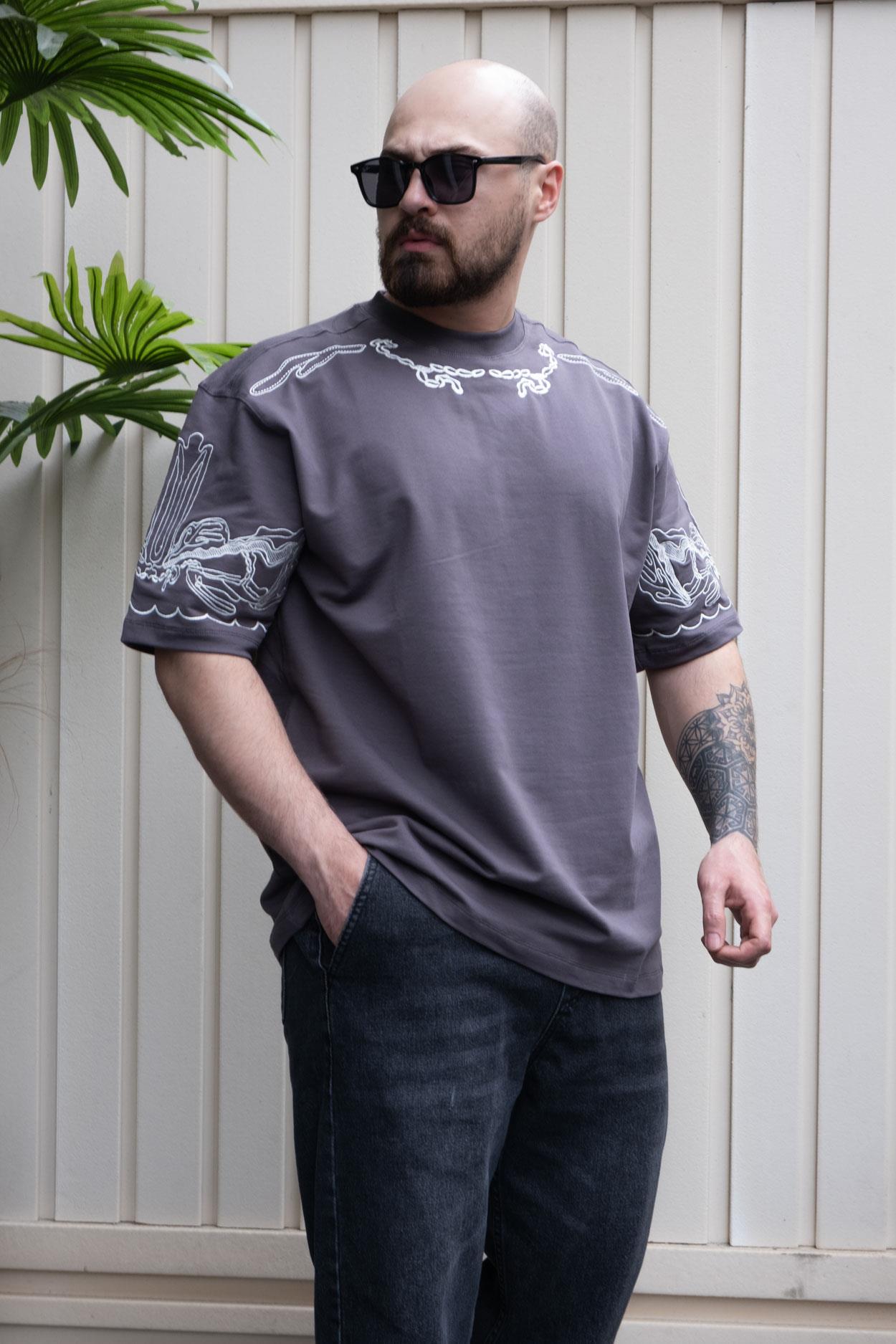 Nakış Detaylı Oversize T-Shirt (TSG25)
