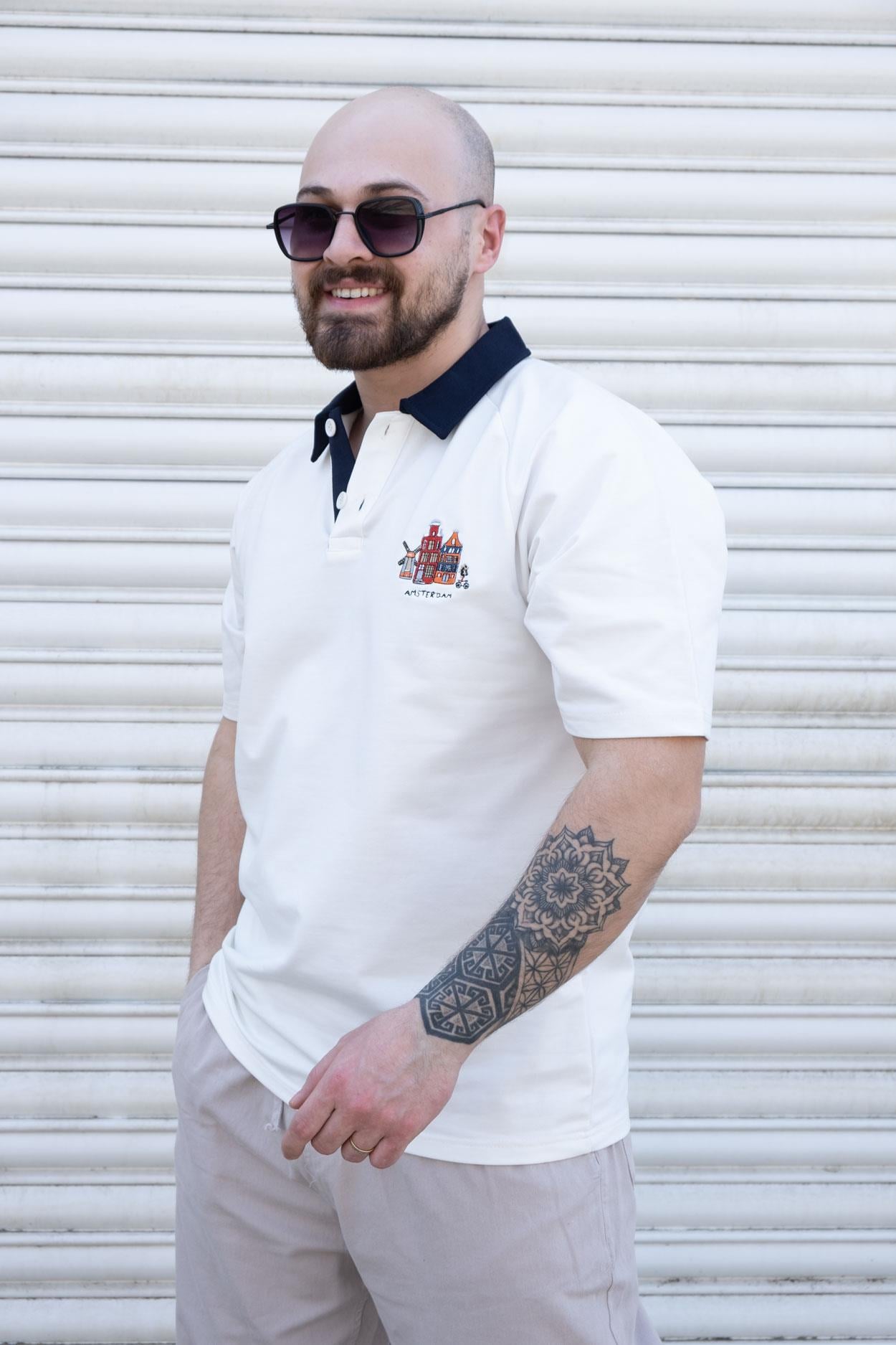 Nakış Detaylı Polo Yaka T-Shirt (TSB04)