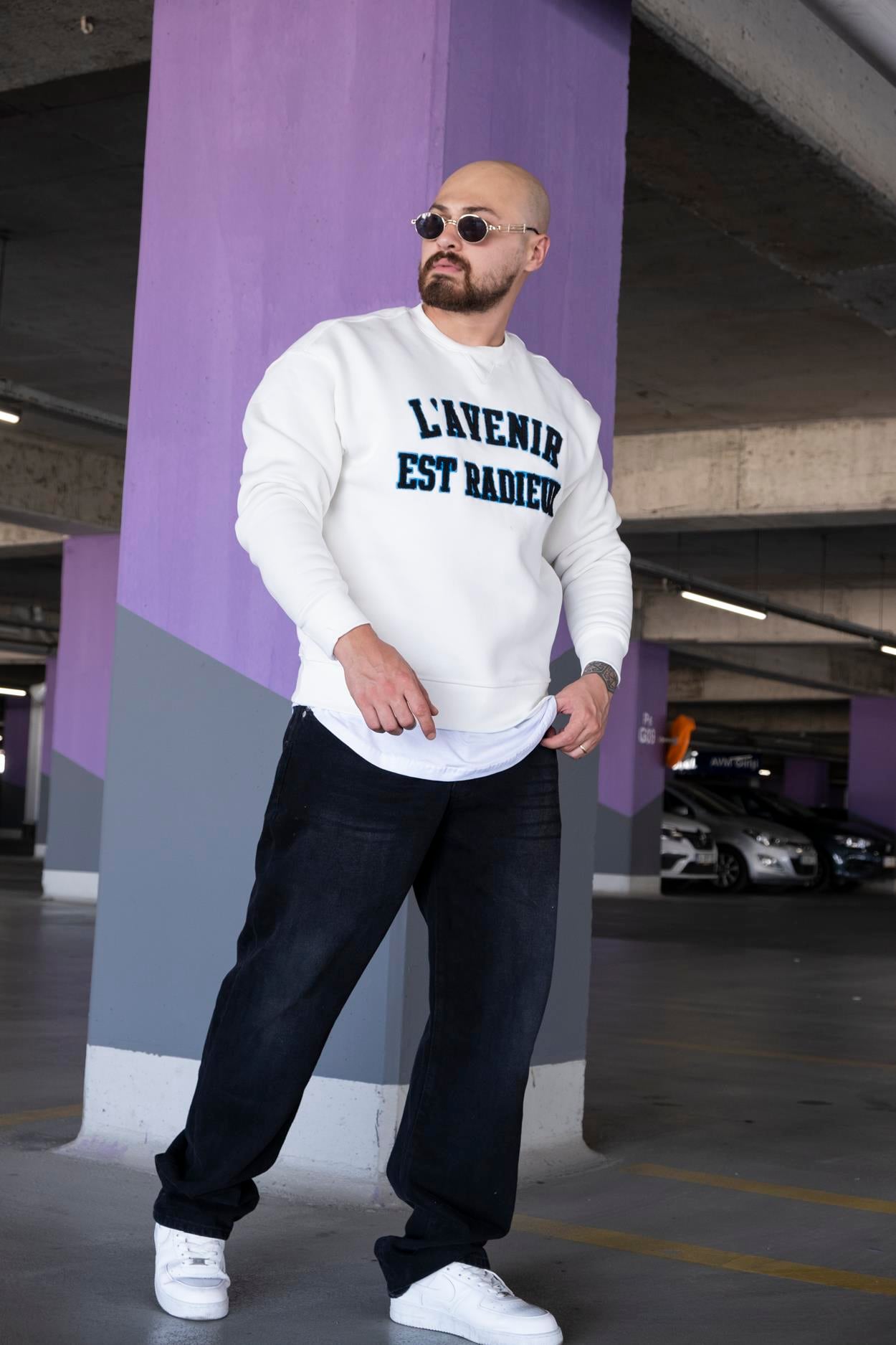 Nakış Detaylı Rahat Kalıp Sweatshirt (SVTB10)