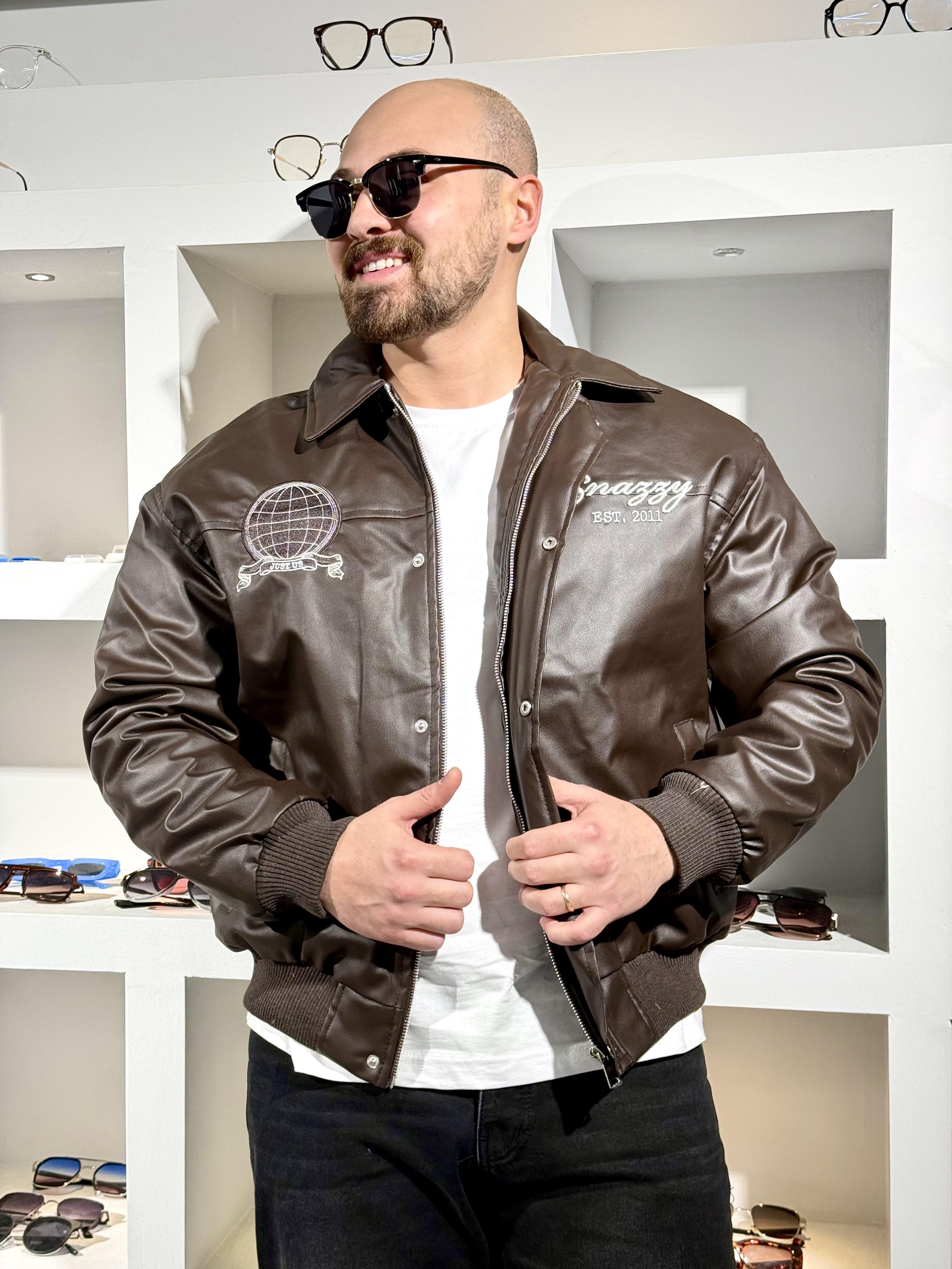 Nakışlı Deri Mont (MTKA70)