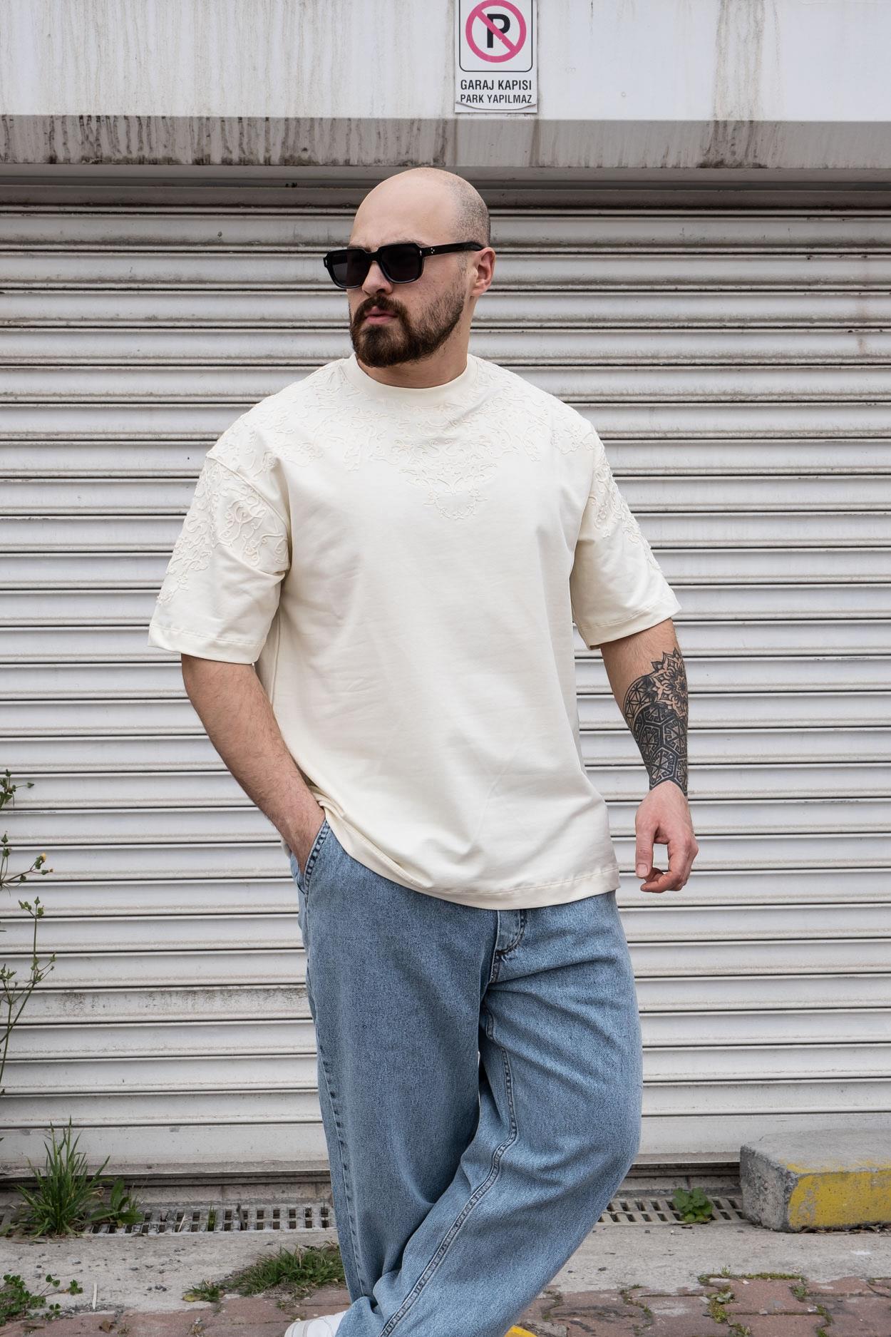 Nakışlı Oversize T-Shirt (TSK09)