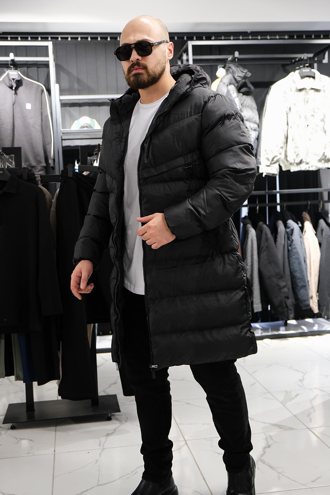 NK Model Uzun Şişme Mont (MRCS14)