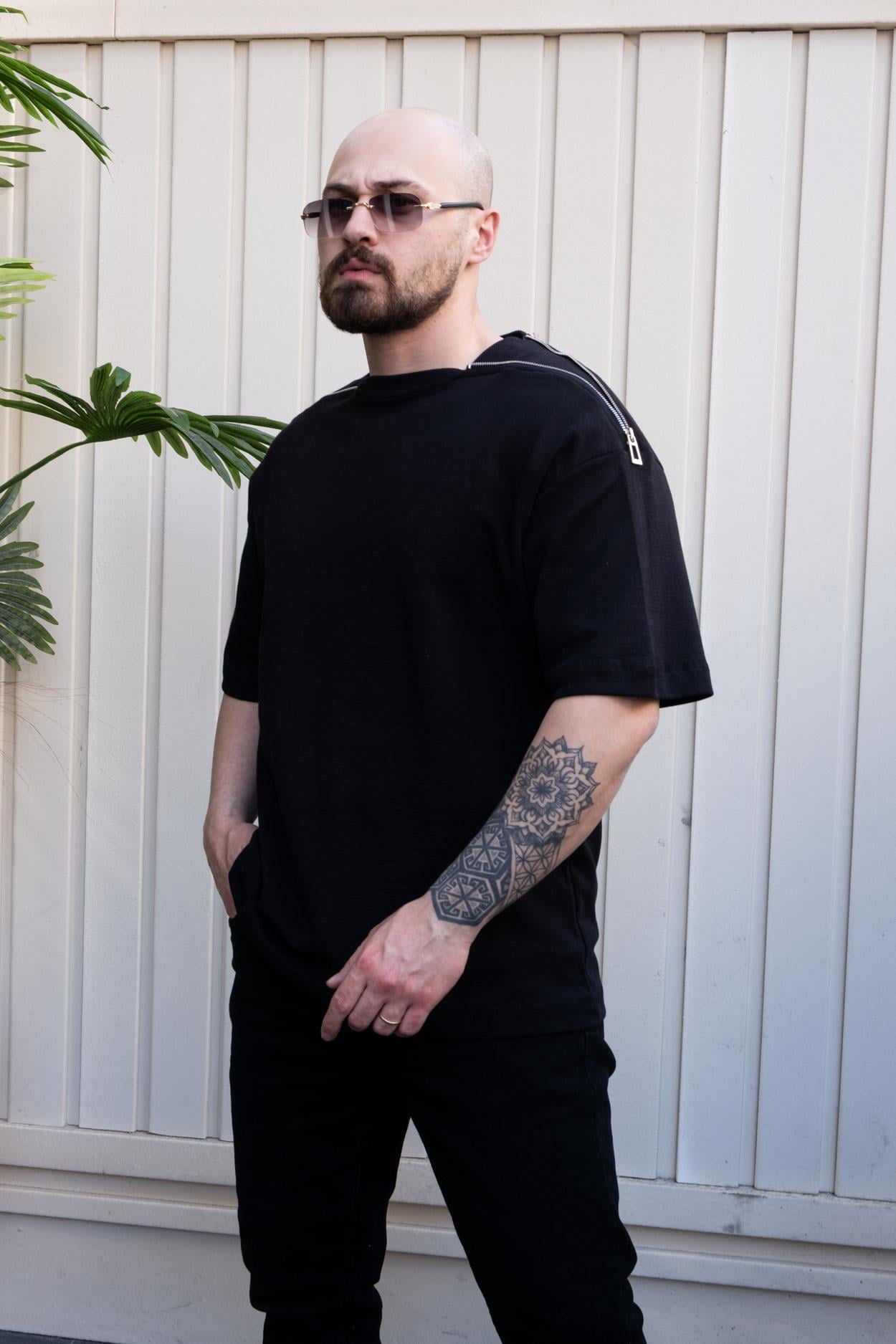 Omuz Detaylı Oversize T-Shirt (TSS26)
