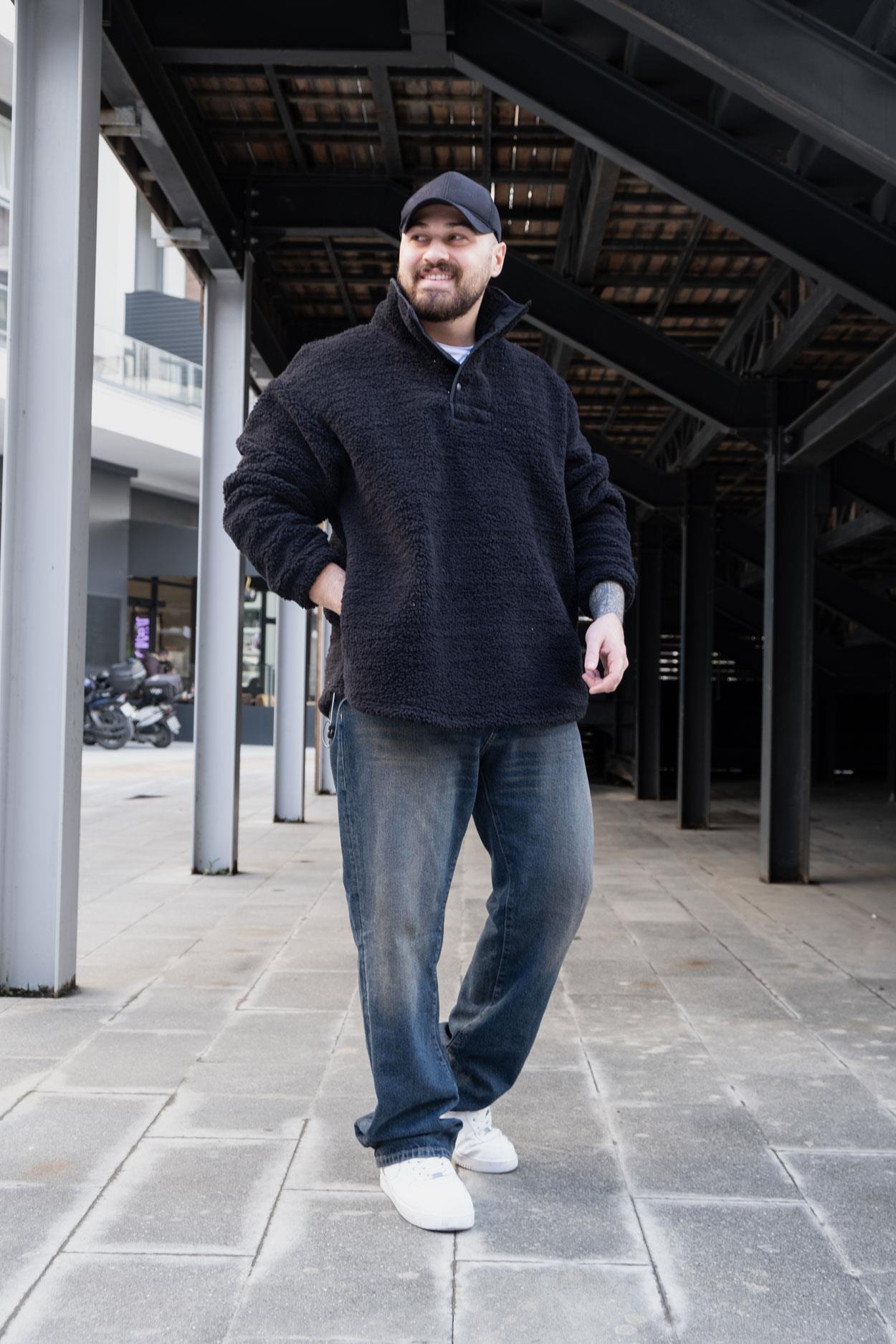 Oversize Peluş Sweatshirt (SVTS38)